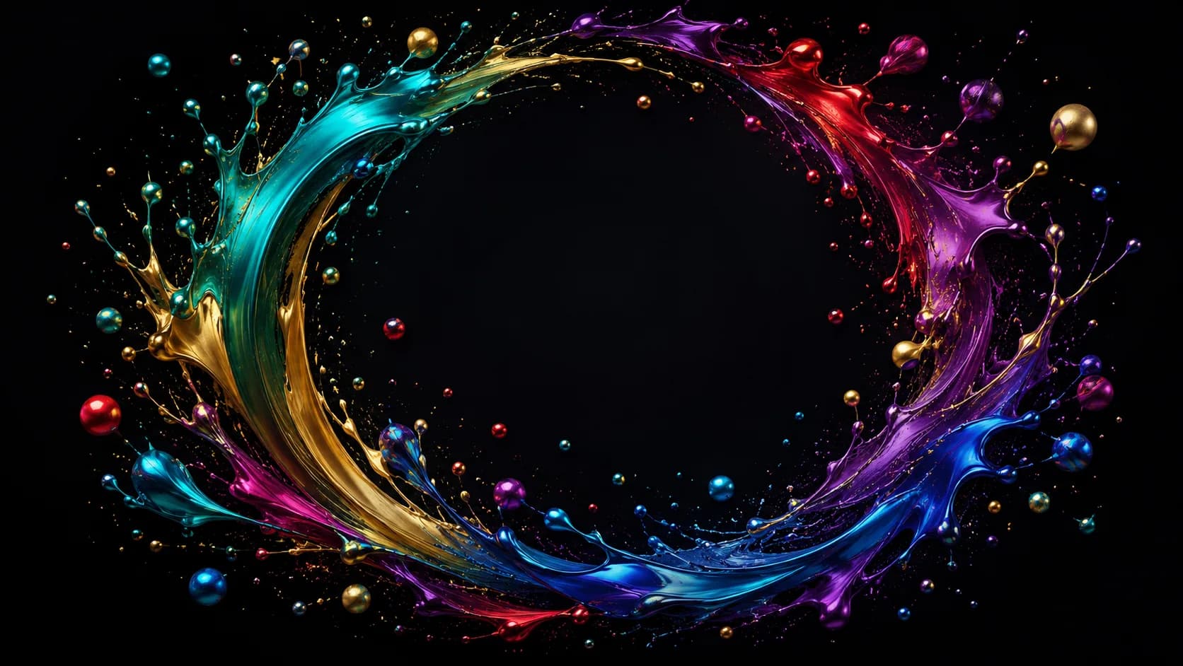 Visueller Desktop-Arbeitsbereich mit dem Hintergrund „Kristalltropfen“, Motiv 6