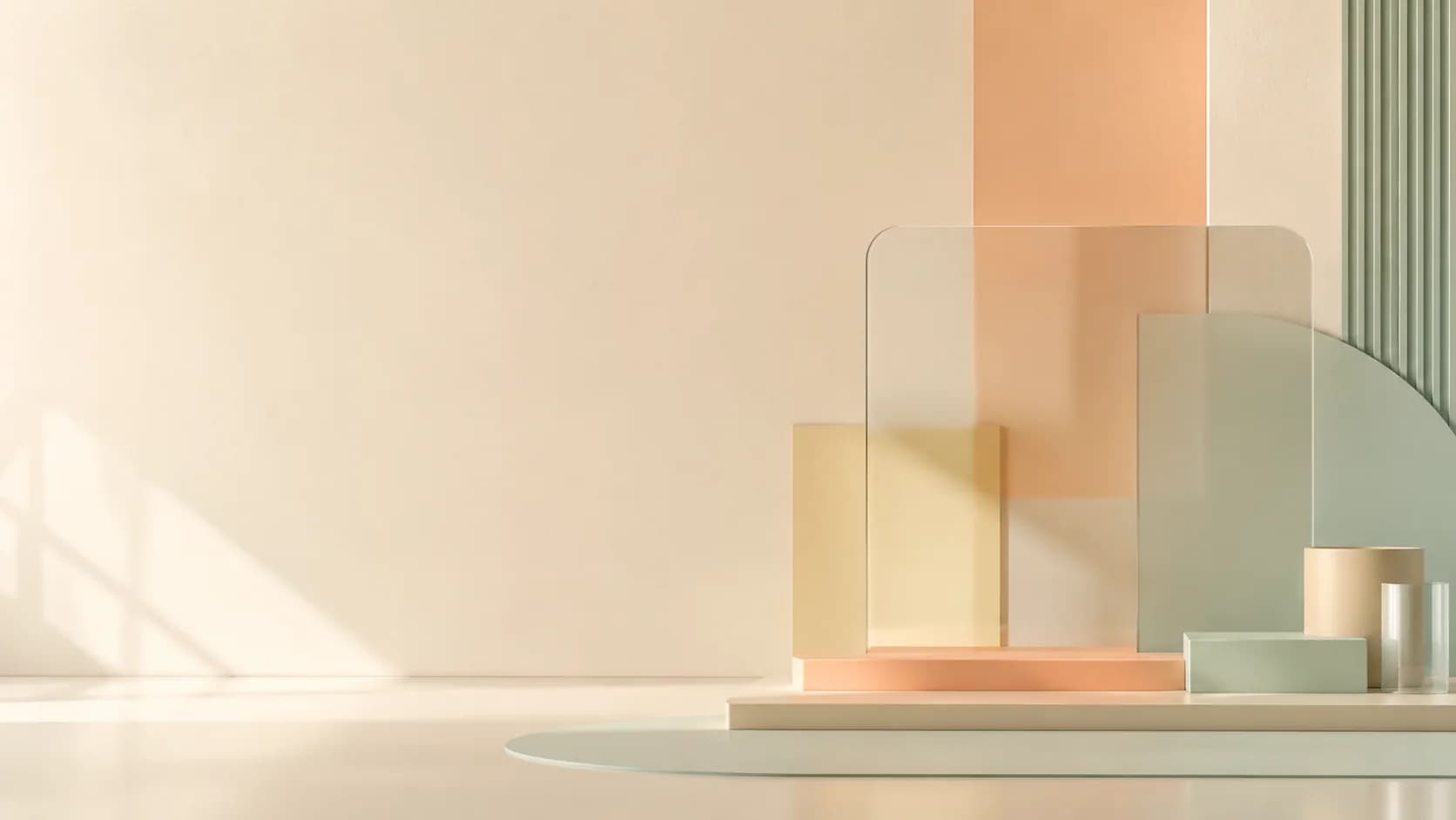 Visueller Desktop-Arbeitsbereich mit dem Hintergrund „Ruhige Stärke“, Motiv 7