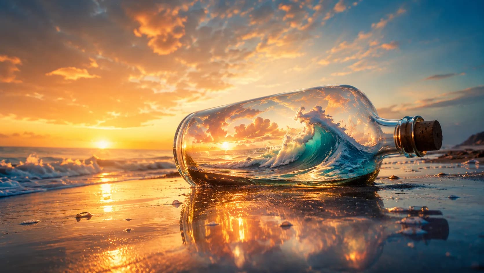Sfondo 10 della raccolta Luce delle maree per uno spazio di lavoro visivo con Glass Desktop Box