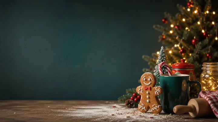 Gingerbread by the Tree — A silent seasonal animation featuring “Gingerbread by the Tree” for boxes and the desktop.