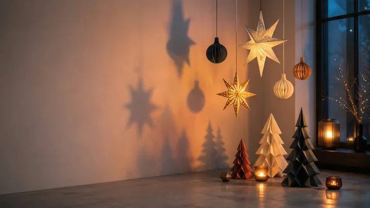クリスマス静物の影 — ボックスとデスクトップ向けの「クリスマス静物の影」を描いた無音の季節アニメーションです。