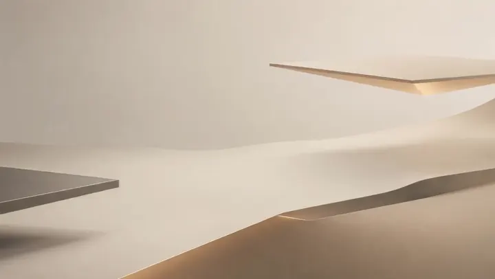 Formas flotantes — Una animación tranquila y silenciosa para cajas y el escritorio.