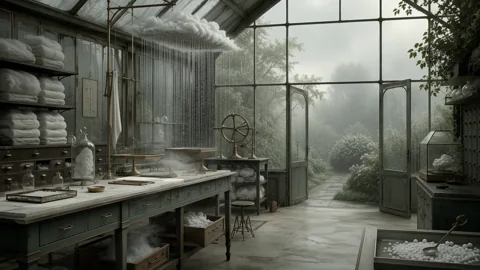 El nacimiento de la lluvia. Una animación tranquila y sin sonido: El nacimiento de la lluvia.