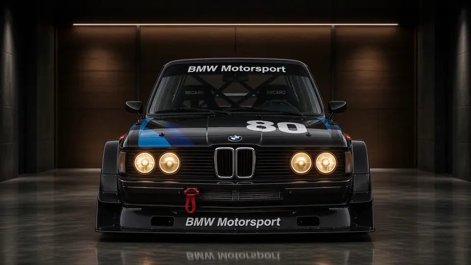 Windowsデスクトップとワークスペースを視覚的に整理するための BMW Motorsport E30 アニメーションカー背景