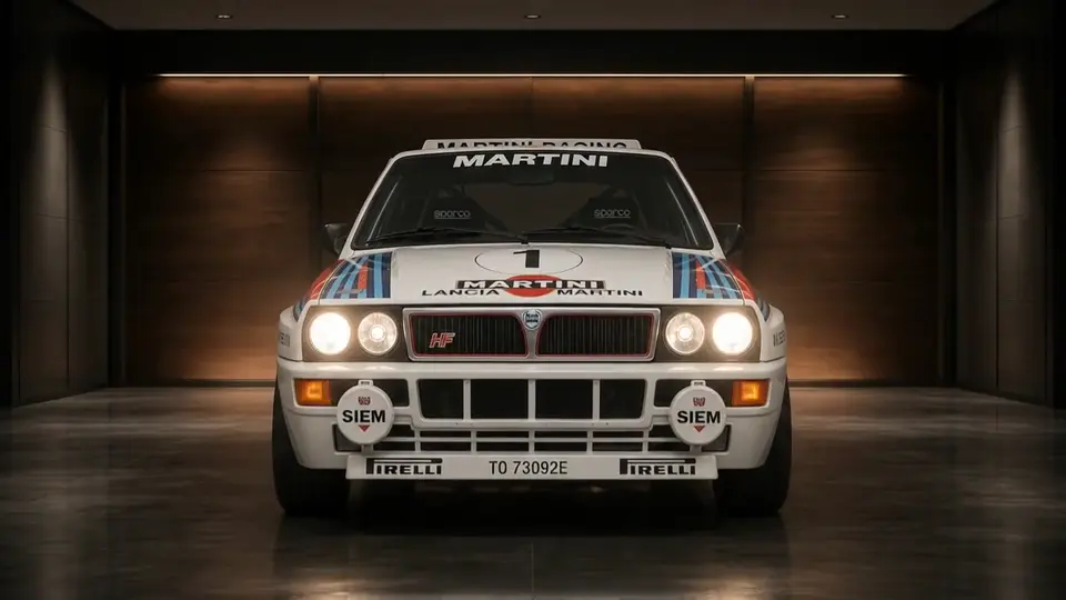 Lancia Rally Legend como fondo de coche animado para organizar visualmente el escritorio de Windows y el espacio de trabajo