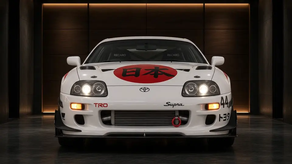 Tokyo Supra Heritage como fondo de coche animado para organizar visualmente el escritorio de Windows y el espacio de trabajo