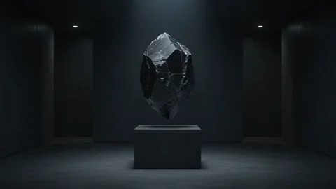 Cristal negro 1. Una animación tranquila y sin sonido: Cristal negro 1.