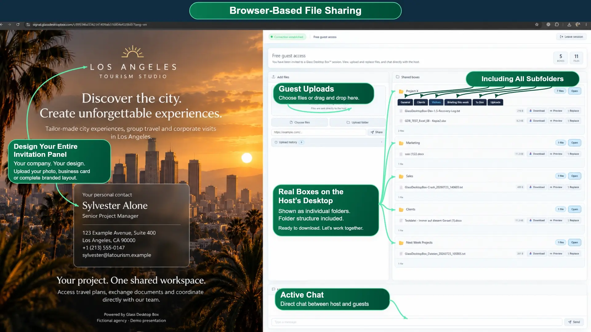 This is how your invitation looks in your guest’s browser.
